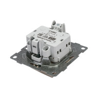 Механизм выключателя GUSI ELECTRIC Bravo 2кл., СУ, 10А, 250В, шампань С10В2-027