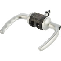 Замок с ручкой HOPPE HCS A1530 Atlanta F1-2 серебристый, без фальца, A=35-45mm, backset 60мм 65430