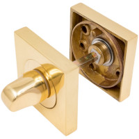 Поворотная кнопка DOORLOCK DL M08/SY OLV-15 полированная латунь, квадратная розетка, A=35-42мм, шток 5/8мм 73585