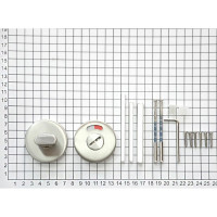 Гарнитур DOORLOCK DL 038/F-S9/55 PZ U-form Rt нерж. сталь, универс. монтаж, розетка 55мм, шпиндель 9мм 73308