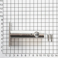 Дверная задвижка DOORLOCK DL160/8/67 SN матовый никель, бэксет 67мм, шпиндель 8x8мм 75333