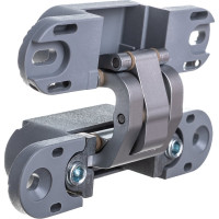 Скрытая петля CEMOM MOATTI ESTETIC 978 матовый хром, регулируемая, вес полотна 40кг, 23x95мм 51535