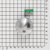 Дверной упор DOORLOCK V SPHERE MCR серия Variant, матовый хром, сферический, серая резина 79079