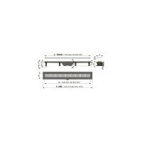Лоток Alcadrain с гидрозатвором+механический сухой затвор APZ10-750M 00022307