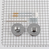 Поворотная кнопка DOORLOCK DL M08/Y OC полированный хром A=35-42 мм, шток 5/8 мм 73545