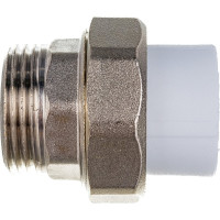 Комбинированная муфта VALFEX PP-R белая, разъем 25х1 дюйма НР 10156225 127-0225