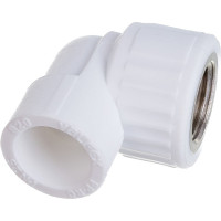 Комбинированный угольник VALFEX PP-R белый, 20х1/2 дюйма ВР 10125020 127-0586