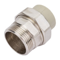 Комбинированная муфта VALFEX PP-R серая, разъем 32х1 1/4 дюйма НР 10156132Г 127-0349