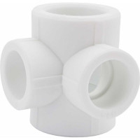 Крестовина VALFEX PP-R белая, 2-плоскостная, 32х25 мм 10118132 127-8213