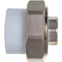 Комбинированная муфта VALFEX PP-R белая, разъем 32х1/2 дюйма ВР 10155215 127-1644