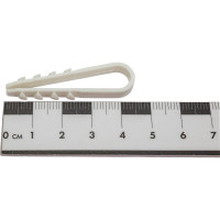 Дюбель хомут для крепления кабеля КРЕП-КОМП цвет-белый 5х10 100шт дх510