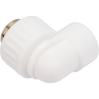 Комбинированный угольник VALFEX PP-R белый, 25х3/4 дюйма НР 10126025 127-0595