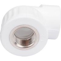 Комбинированный угольник VALFEX PP-R белый, 25х1/2 дюйма ВР 10125125 127-0588