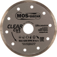 Круг алмазный 1A1R Clear Cut Чистый рез (125х1.6х5х22.23 мм) МОS-DISTAR CC5MD12522