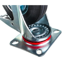 Колесо промышленное поворотное с тормозом SCB55 125 мм MFK-TORG 4003125