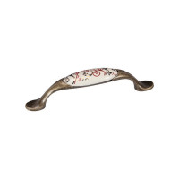 Ручка-скоба Brante FF Н0032430 96мм коричневый орнамент 606524