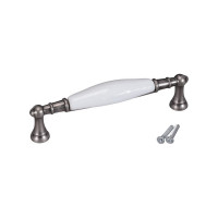 Ручка-скоба Brante RS.1426.128.F20 керамика-чёрный никель 606544