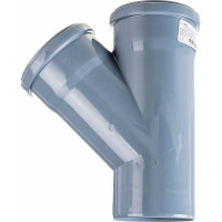 Канализационная крестовина RTP с выходом вперед на 45 градусов, 110/110/50 36537