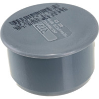 Канализационная заглушка RTP 50 мм, серая 36299