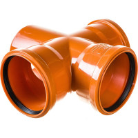 Одноплоскостная крестовина наружной канализации RTP 110/110/110, 87 градусов 36551