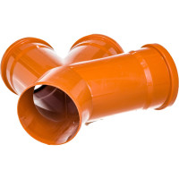 Одноплоскостная крестовина наружной канализации RTP 110/110/110, 45 градусов 36550