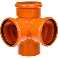 Крестовина наружной канализации RTP 110/110/110, 87 градусов 36552