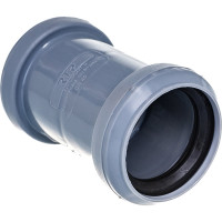 Канализационная соединительная муфта RTP с перегородкой, 40 мм, серая 36351