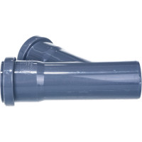 Канализационный тройник RTP D 50х50 мм, 45 град, серый 36561