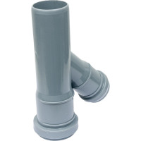 Канализационный тройник RTP D 40х32 мм, 45 град, серый 36383