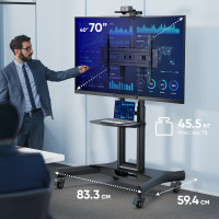 Кронштейн стойка для телевизора 40-70 ONKRON Black TS1551