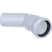 Канализационный отвод RTP 32 мм, 45 градусов, белый 36397