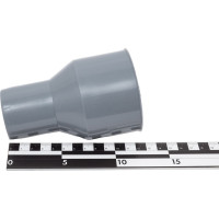 Переход с пластика на чугун RTP 50/75, серый 36406