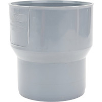 Переход с пластика на чугун RTP с манжетой, 110/124, серый 36644