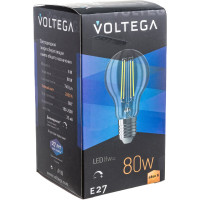 Лампа светодиодная ЛОН диммируемый VOLTEGA, Е27 2800К 8W 5489