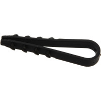 Дюбель хомут КРЕП-КОМП для крепления кабеля цвет-чёрный 5х10 100шт дхч510