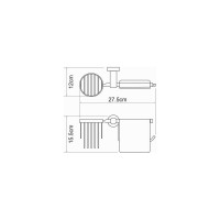 Держатель туалетной бумаги и освежителя WasserKraft Donau K-9459