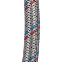 Подводка для воды СТМ сталь, 1/2", гайка-гайка, 200 cм CWFHF200