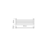 Полка для полотенец WasserKRAFT Leine K-5011WHITE