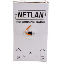 Кабель NETLAN U/UTP 4 пары, категория 5e, внутренний, LSZH, оранжевый, 305м EC-UU004-5E-LSZH-OR