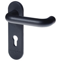 Гарнитур для пожарных дверей DOORLOCK V S38KP/F PZ72 серия Variant, на короткой накладке, черный, подпружиненная, А=47-75мм 79050