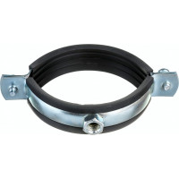 Металлорезиновый хомут с дюбелем и шурупом СТМ 2-1/2 75-80 мм CHSR0212