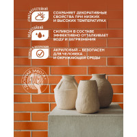 Акриловый лак для камня FAKTURA атмосферостойкий шелковисто-матовый, канистра 5 л, О02541