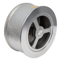 Обратный клапан Zetkama нержавеющая пружина, Ду 125, Ру 40 275I125E51 019-0636