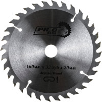 Диск пильный по дереву (160х20/16 мм; 32 зуб) Pilorama 501632