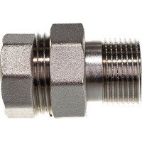 Соединитель СТМ с накидной гайкой, прямой, 3/4", гайка-штуцер CRAS0034