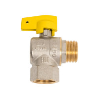 Шаровой угловой кран для газа СТМ ГАЗ 3/4", г/ш, бабочка CGLFMB34