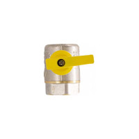 Шаровой угловой кран для газа СТМ ГАЗ 1/2", г/г, бабочка CGLFFB12