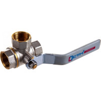 Шаровой кран для воды СТМ СТАНДАРТ 1/2", трехходовой, тип T, рычаг CW3FT012
