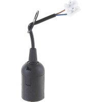 Подвесной патрон Е27 FERON с клеммой, 230V, огнеупорный пластик, черный, размер 38х55мм, LH108 50шт в упаковке 41034