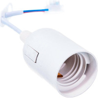 Подвесной патрон с клеммой FERON LH108 Е27, 230V, огнеупорный пластик белый, размер 38х55 мм 41033